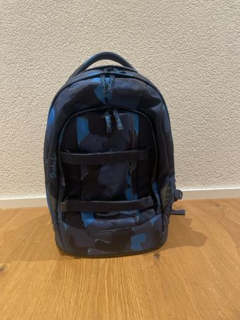 Satch Pack Rucksack Camouflage Blau - Top Zustand!