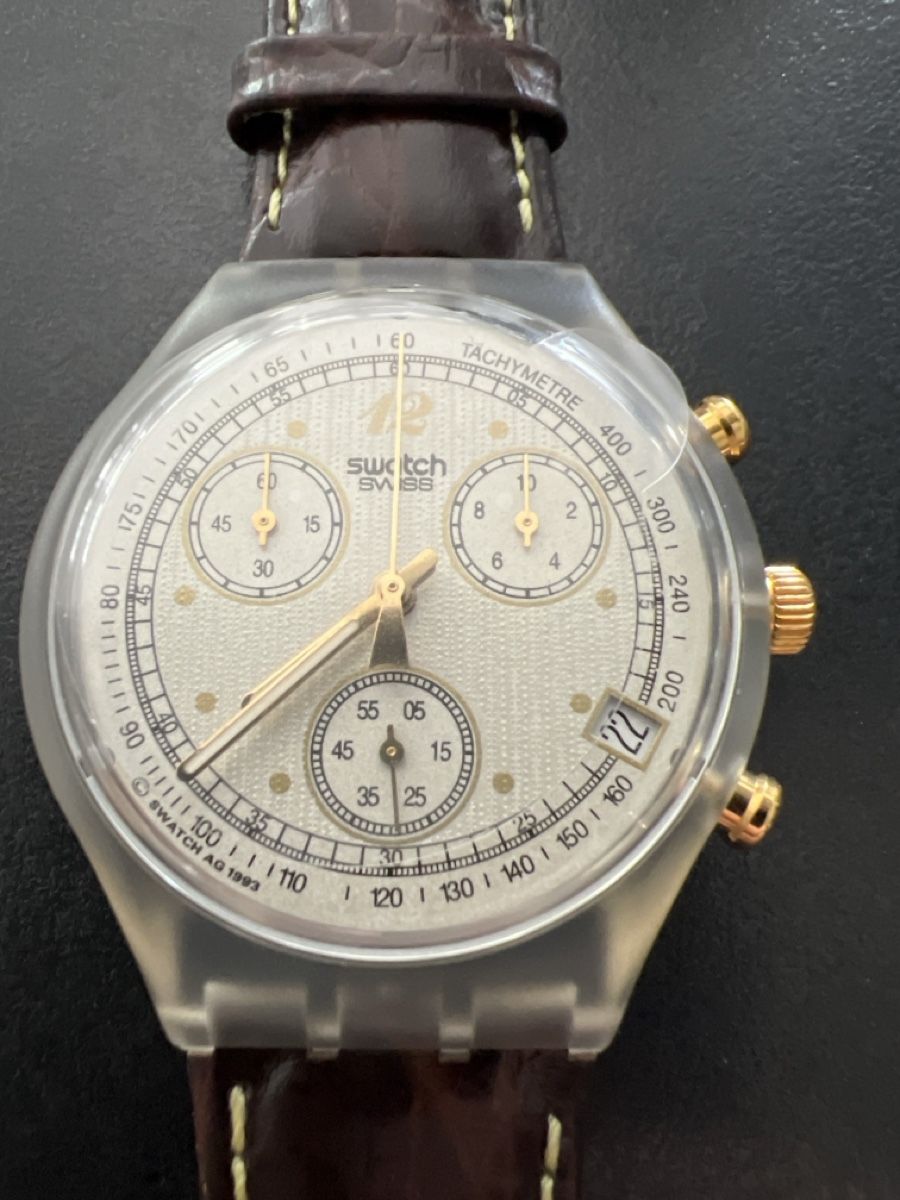 Swatch Orologi: Swatch Chrono (SCK401) Croccante – Nuovo e nell'imballaggio originale da Künten venduto da Spike17 1
