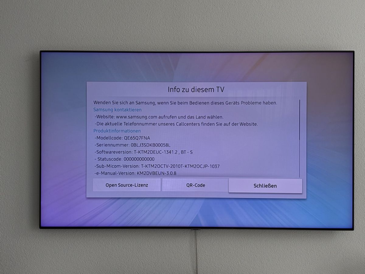 Samsung Televisori: Samsung 65" QLED mit One-Connect-Box – Usato da Gossau SG venduto da Tamce 2