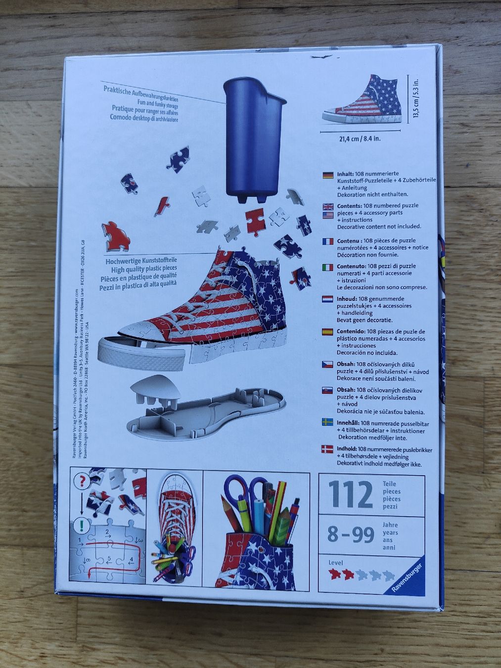 Ravensburger Puzzle: Ravensburger 3D Puzzle Sneaker USA-Style – Nuovo (secondo la descrizione) da Zürich venduto da tsc_sd9w 3
