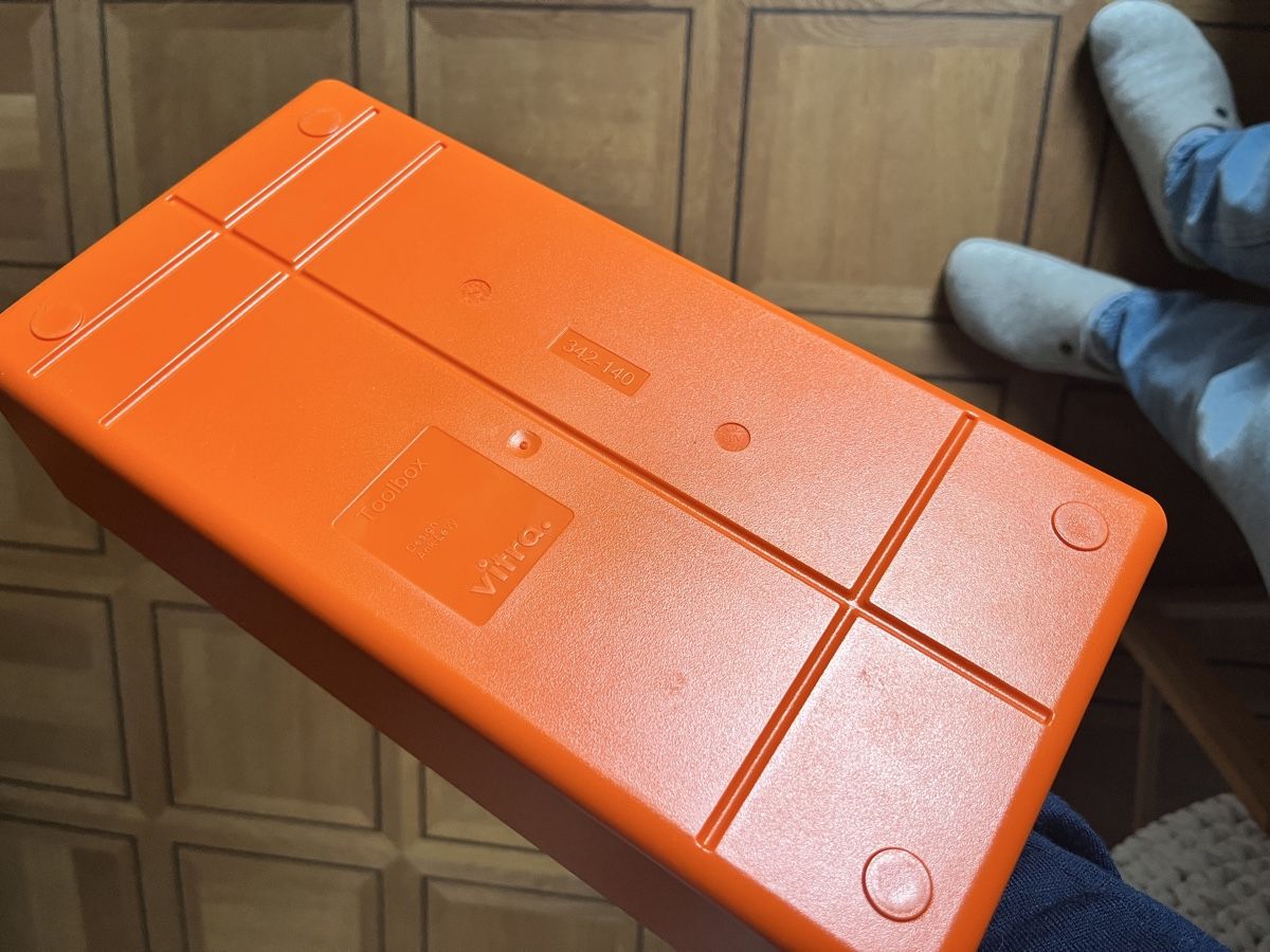 Vitra Tutte le decorazioni: 2 Vitra Toolbox Aufbewahrungsboxen orange und blau – Nuovo (secondo la descrizione) da Zürich venduto da tscharrlii 1