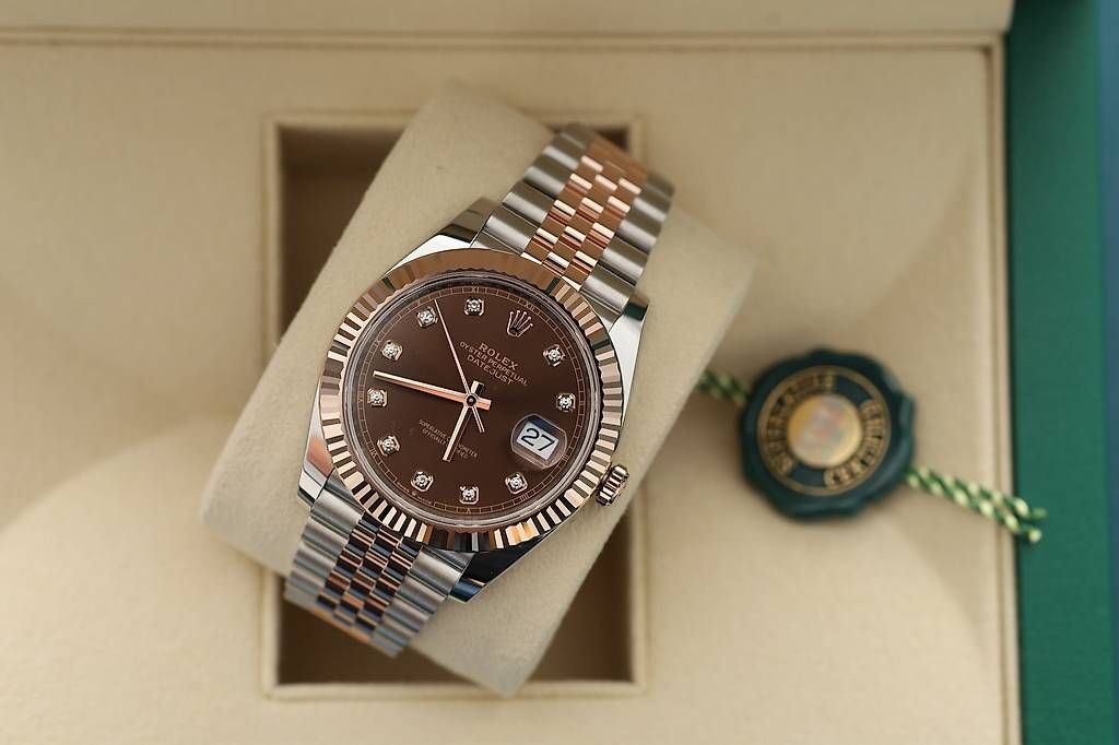 Rolex Orologi: Rolex Datejust 41 Rose Chocolate Dial – Usato da Wollerau venduto da RekociTimepieceGmbH