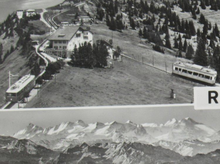 Cartoline postali: Rigi , Hotel , Bergbahn  1960 – Usato da Grenchen venduto da Bluemchen1900 1