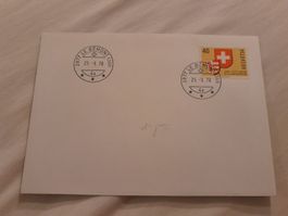 Rare: Enveloppe 1978 cachet Le Bémont JU! premier jour