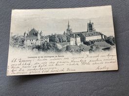 Vintage Ansichtskarte Lausanne 1906 – Kathedrale & Savoyerbe