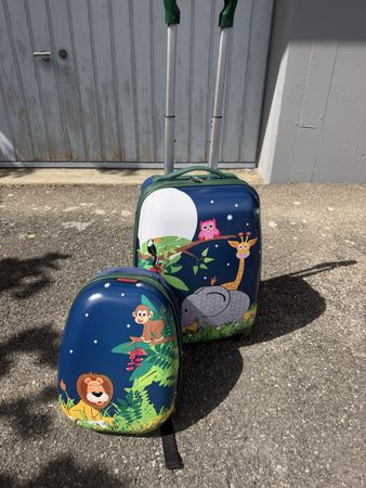 Kinder-Reiseset: Trolley (Hartschale) + Rucksack, Discovery 