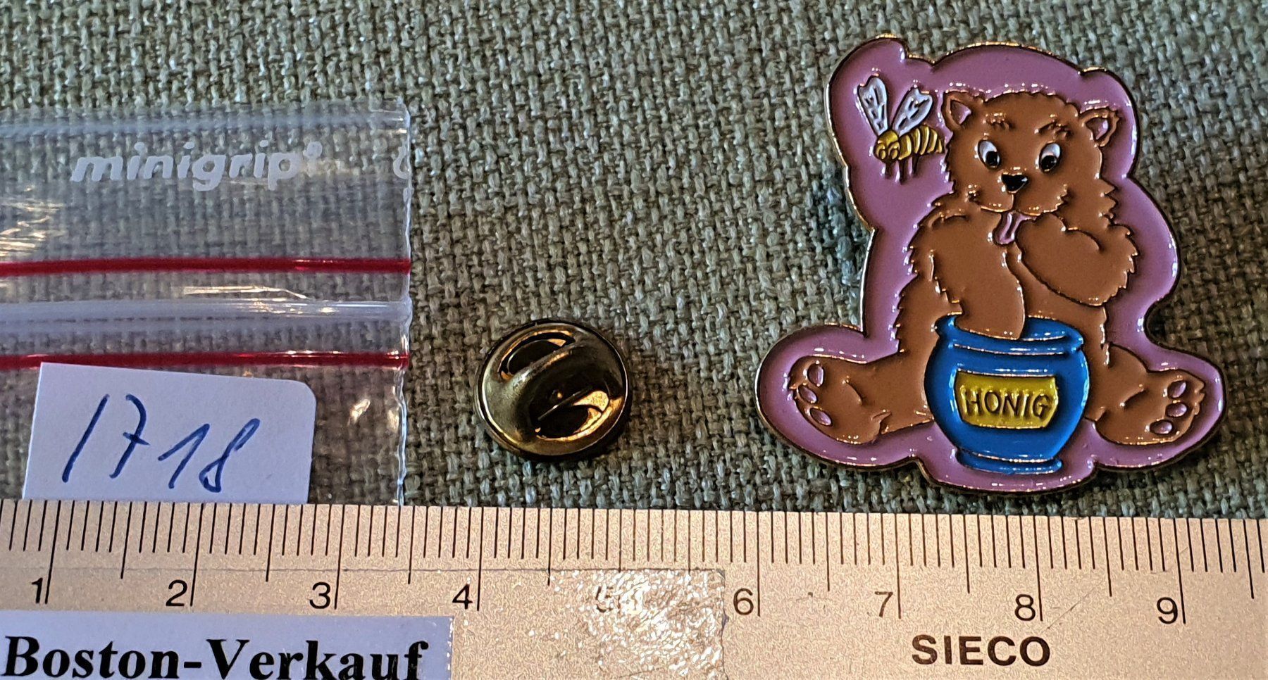 Spille & Fermagli: I718 - Kunst Pin Simone Erni - Bär Honig – Usato da Reinach BL venduto da Boston-Verkauf 1