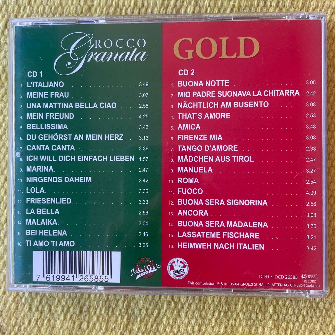 CD: ROCCO GRANATA-2CD GOLD – Usato da Rorschacherberg venduto da CD-Roli 1