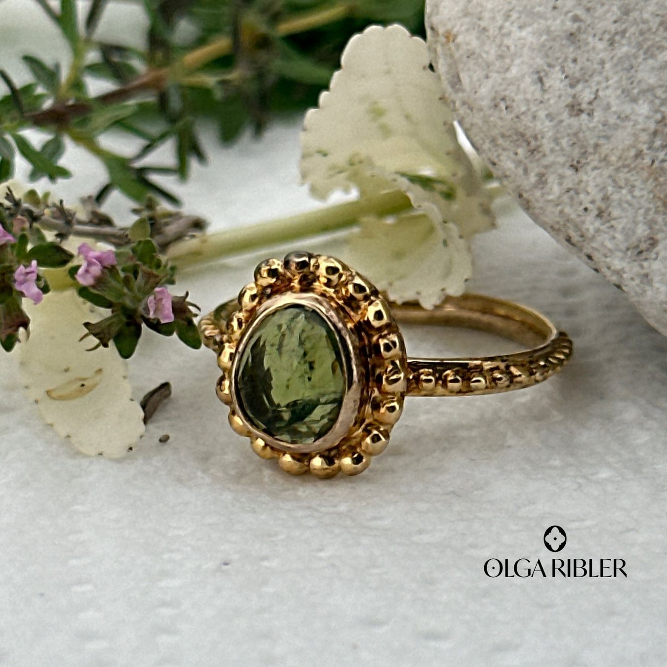 Olga Ribler Anelli: Unikate Turmalin Ring  -  Sterling Silber 925 – Nuovo (secondo la descrizione) da Luzern venduto da Schmuckoutlet