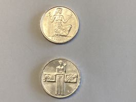 2 x 5 Franken Gedenkmünzen Silber 1936/1963 TOP ZUSTAND