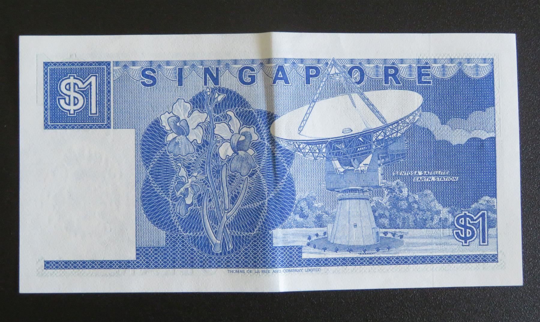 Banconote: Banknote 5x Singapur 1 Dollar 1987 – Usato da Oberriet SG venduto da Manick 1