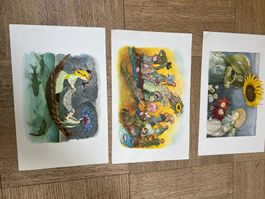 Ernst 3 Kunstdrucke Ernst Kreidolf  guter Zustand