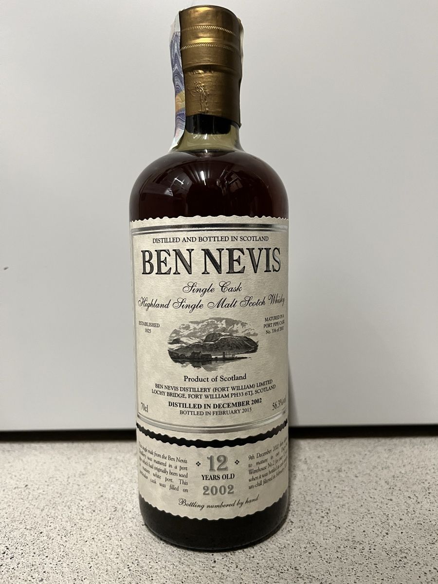 Ben Nevis Spirituosen: Ben Nevis 12yo 2002 Single Cask - White Port Pipe – Neu und originalverpackt aus Mönchaltorf von Drammer 1