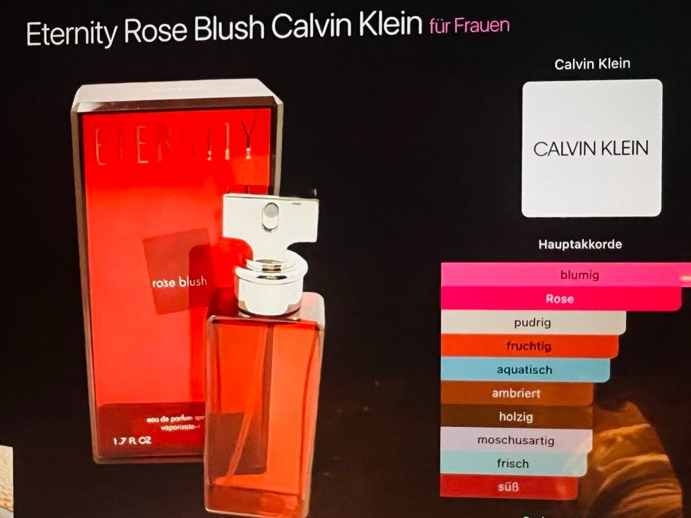 Calvin Klein Parfum & Eau de Toilette: Calvin Klein Eternity Rose Blush 50 ml – Gebraucht aus Büren an der Aare von aluxa2005