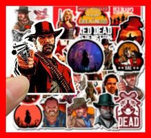 50 tlg Stickerset Red Dead Redemption 2 PS4 PS5 Cowbowy PC