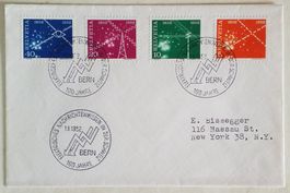 Z10) 1952 FDC 100 Jahre Nachrichtenwesen Kt. 80.-