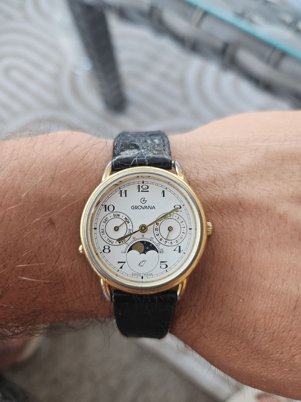 Orologi: Elegant Grovana Moonphase uhr – Usato da Rickenbach b. Wil venduto da nic_8ljr 3
