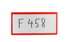 50 Stück Etikettentasche Label selbstklebend, 80x160, rot
