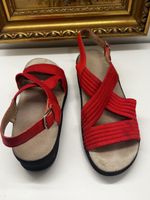 Rote Sommersandalen, Grösse 39 - Bequem und stylisch!