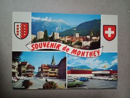 AK Motnhey Wallis mehrbildrig mit Schriftzug und Wappen