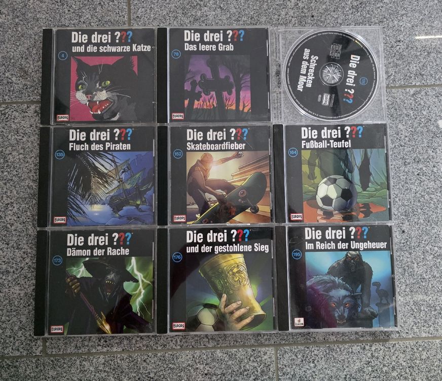 Die drei ??? Fragezeichen - 9 spannende Hörspiel CDs (Gebraucht) in ...