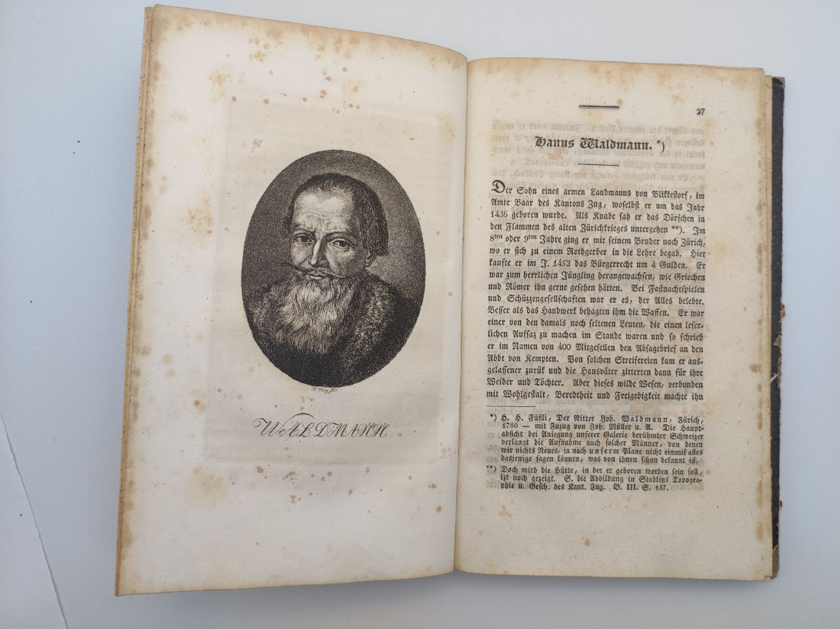 Bücher: HELVETIENS BERÜHMTE MÄNNER - 1833  – Gebraucht aus Goldach von Gaip 3