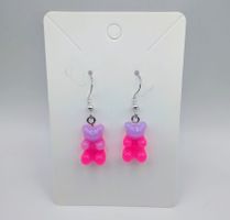 OHRRING Gummibärchen Ohrhänger CHARMS Pink-Lilafarbe