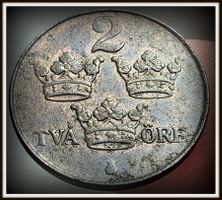 SCHWEDEN 2 ÖRE 1950