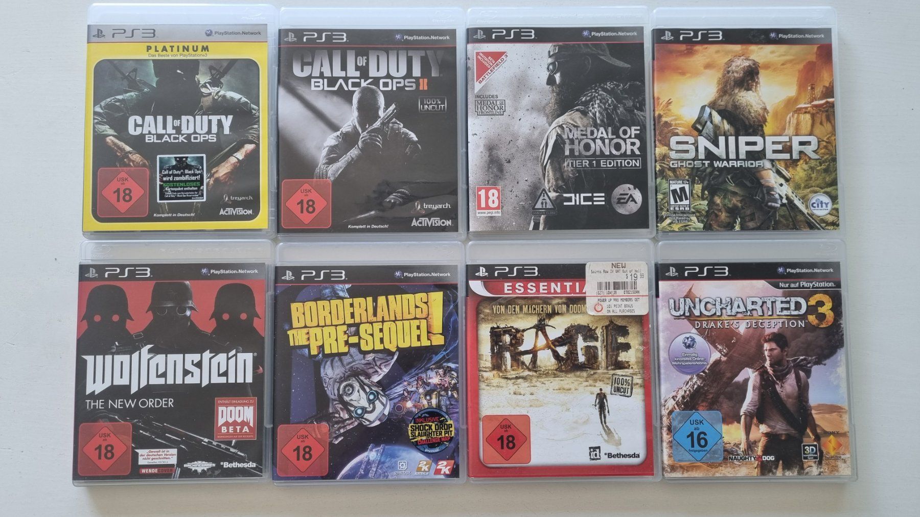 Sony Spiele: PS3 Playstation 3 Spiele 8 Stück – Gebraucht aus Birsfelden von val_d9c2