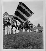 Foto E. Grubenmann, Appenzell, Jugend, Unformen, Fahne