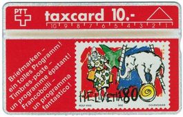 Taxcard P-21 210C (S021.a) Zirkus Knie ungebraucht