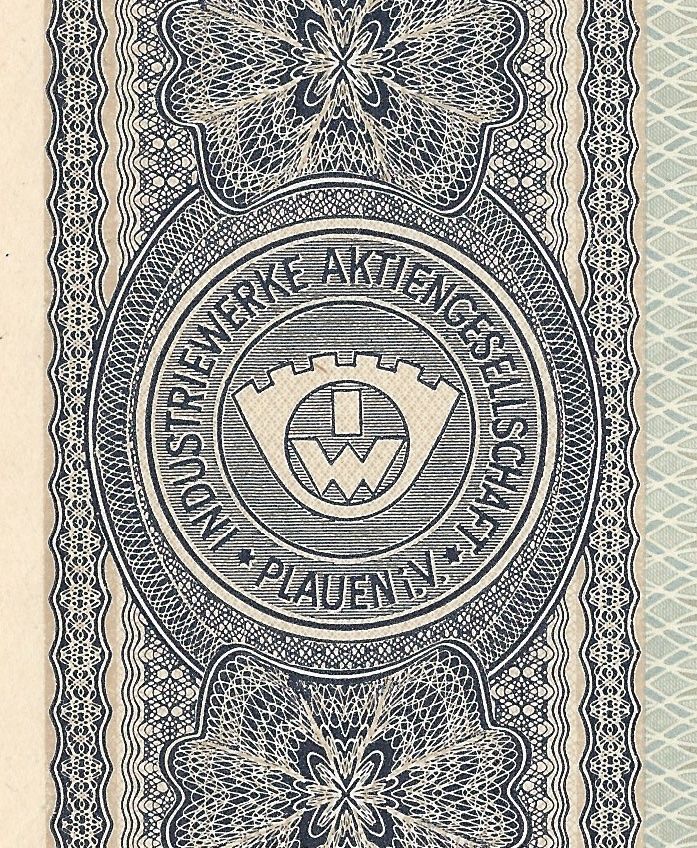 Dokumente: Industriewerke AG, Plauen - 1939 – Gebraucht aus Solothurn von Sgasche 1