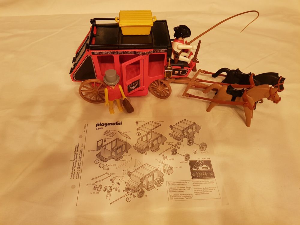 PLAYMOBIL. BOUTIQUE PLAYMOXOY76. PORTE DE DILIGENCE REF. 3245