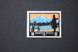 INFANTERIE - BRIGADE 10 Soldatenmarke geschnitten