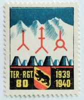 Soldatenmarke 2.WK, Territorial Rgt 80, 1940, Wi Ter 113