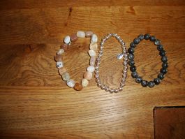 3er Set Edelstein Armbänder, 2 x von NILE