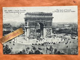 Alte Ansichtskarte 1922 Paris - Arc de Triomphe, antik!