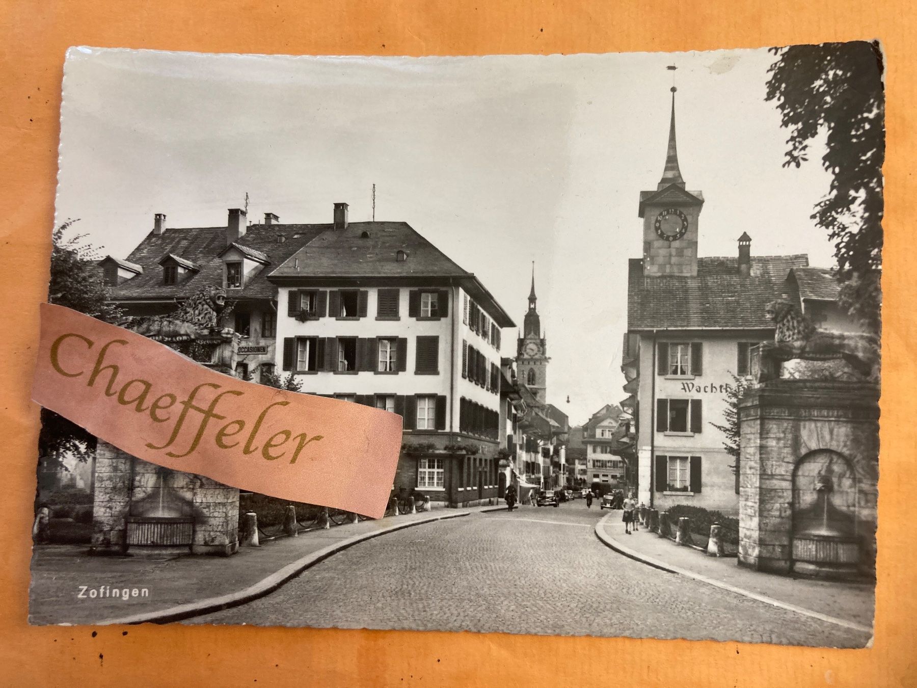 Cartoline postali: Zofingen – Usato da Zürich venduto da Chaeffeler