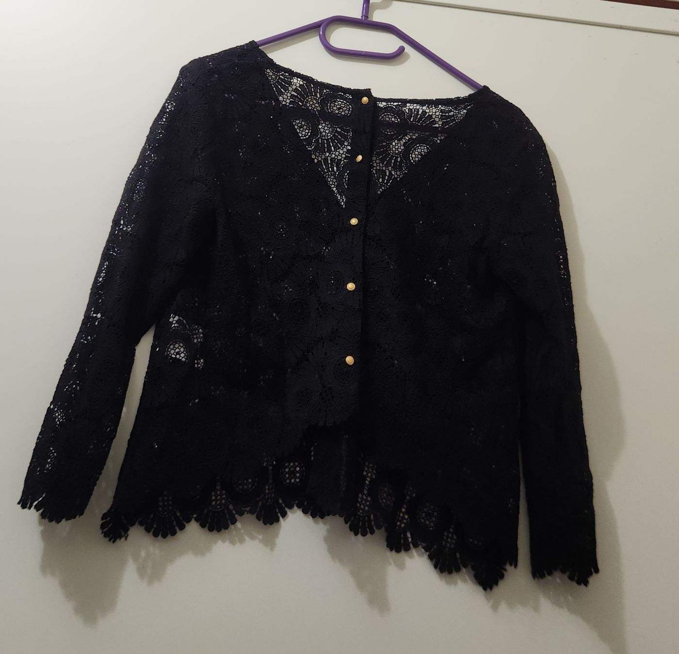 Sezane Blusen: Top SÉZANE dentelle noir taille 40  – Gebraucht aus Niedergösgen von Eva2410 1
