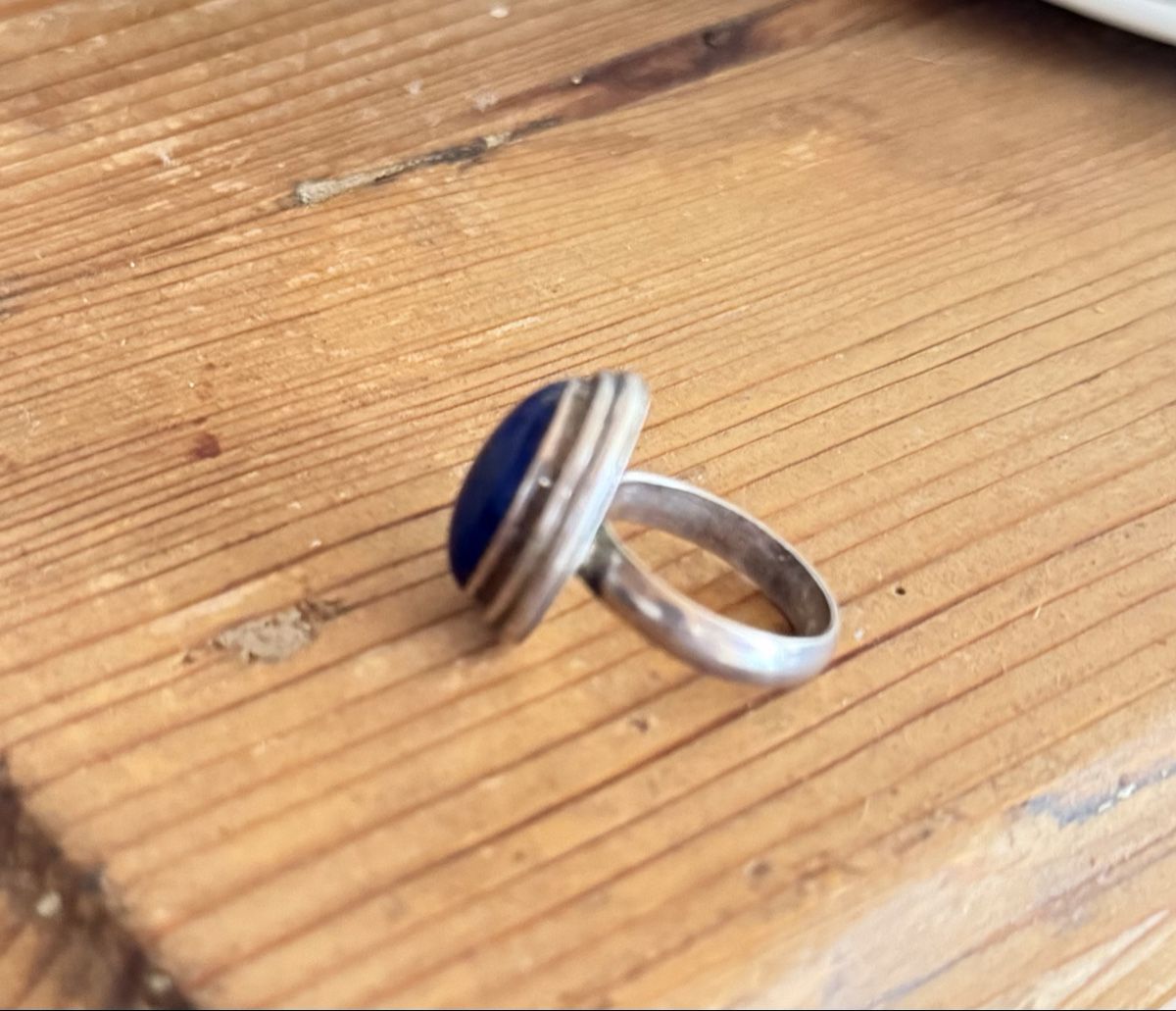 Ringe: Silberring mit Lapislazuli – Gebraucht aus Donat von troja007 1