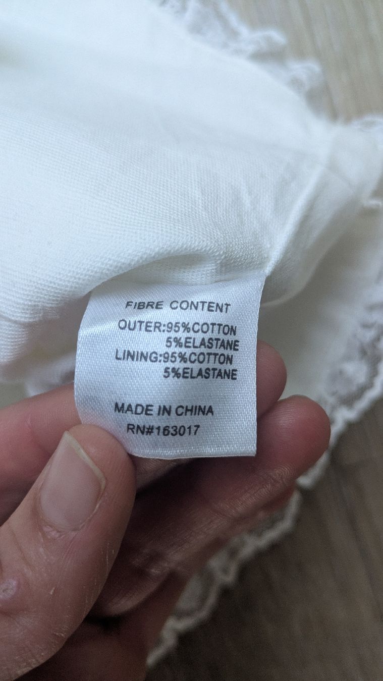 Top: White cotton bustier – Nuovo (secondo la descrizione) da Ettingen venduto da hms_w27b 2