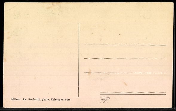 Cartoline postali: AK Font, Eglise et château – Usato da Berlin venduto da bartko-reher 1