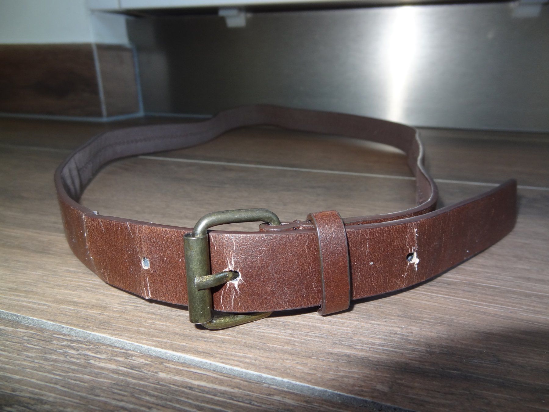 Gürtel: Ceinturemarron, boucle bronze, taille 83-100cm – Gebraucht aus Satigny von salvatore73 1