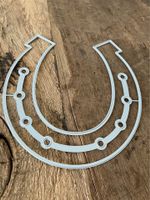 Neues Stanzschablonen-Set Hufeisen / Glück