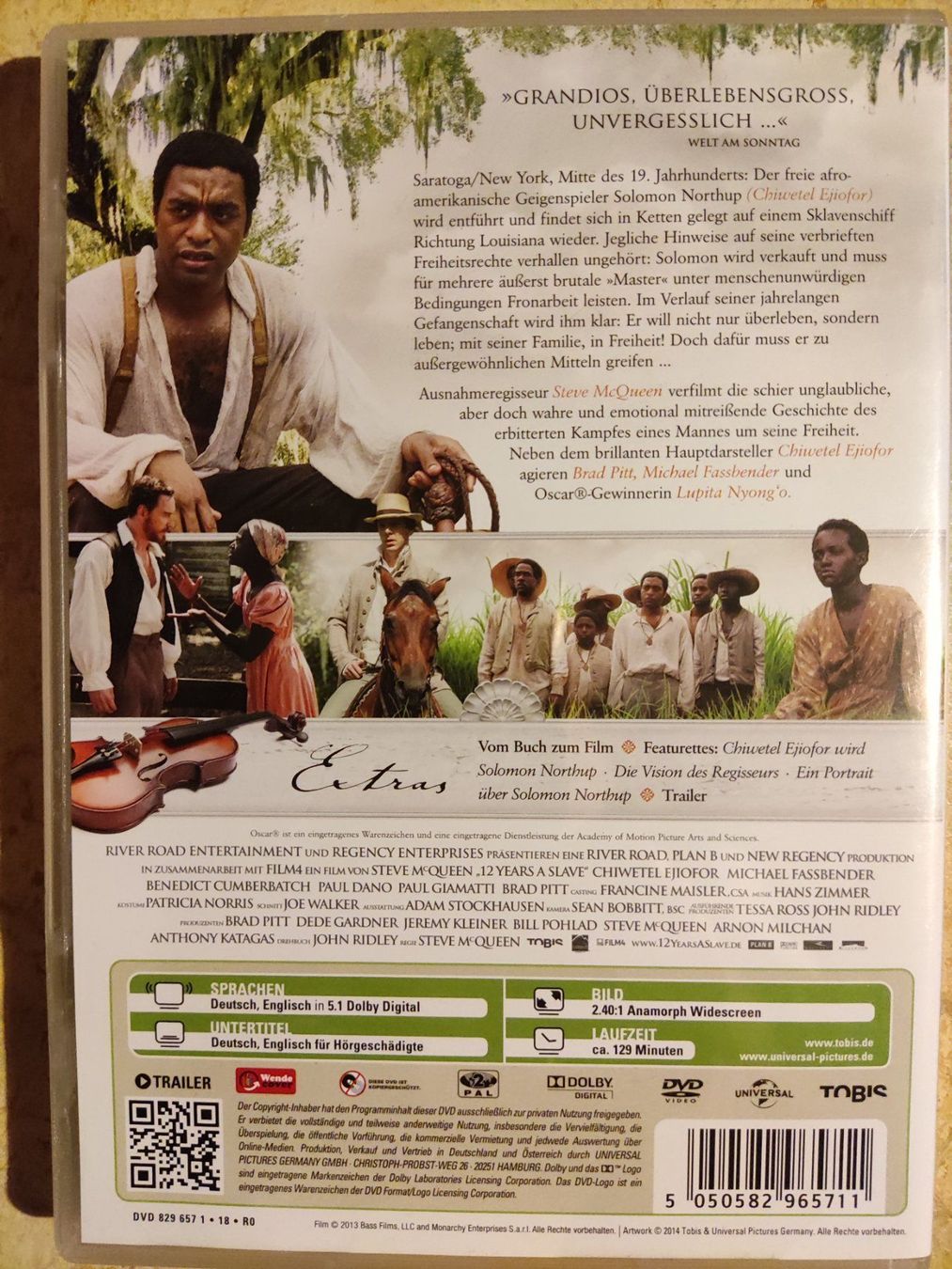 Tutti i DVDs: 12 Years a Slave – Usato da Basel venduto da Alacant 1