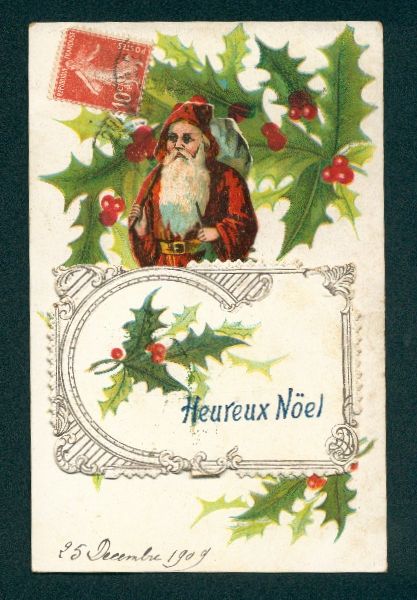 Cartoline postali: Mechanische-AK Weihnachtsmann mit Stechp – Usato da Berlin venduto da bartko-reher
