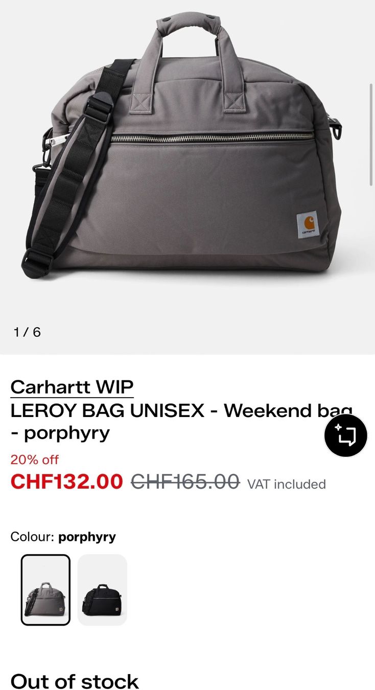 Carhartt Borse: Carhartt WIP Weekender NEU – Nuovo (secondo la descrizione) da Möhlin venduto da dth_5mw9