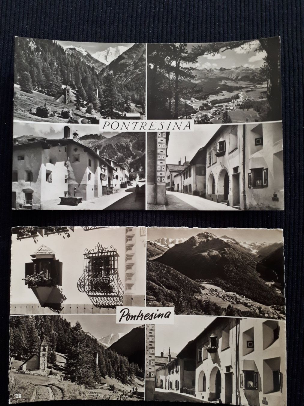 Cartoline postali: 2 X PONTRESINA – Usato da Ponto Valentino venduto da giorgia06