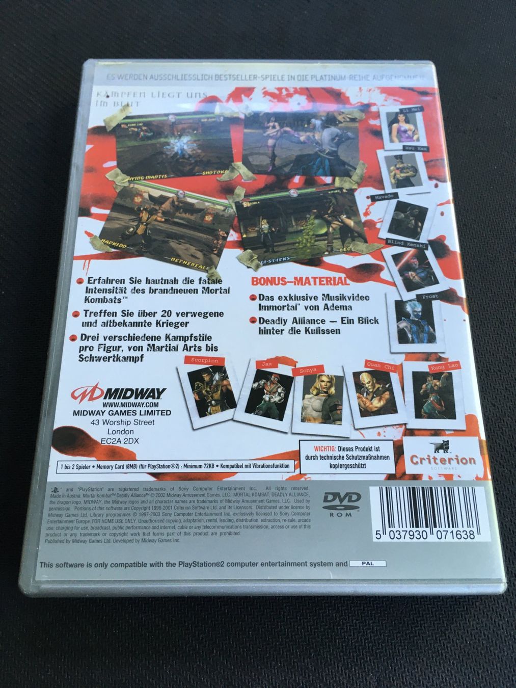 Sony Giochi: Mortal Kombat Deadly Alliance - PS2 / Playstation 2 – Usato da St.Gallen venduto da Punktchen01 1