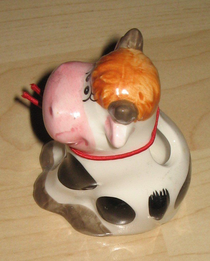 Figuren: Zahnstocherhalter Kuhmotiv – Gebraucht aus Flamatt von Tattoo18 2